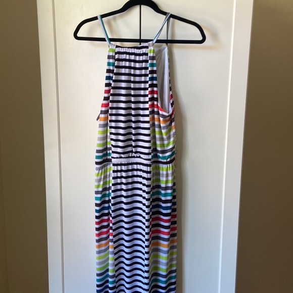 Striped maxi dress size large laundry by design - Picture 4 of 4